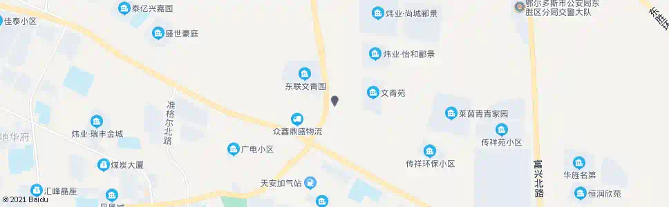 鄂尔多斯文青园_公交站地图_鄂尔多斯公交_妙搜公交查询2024