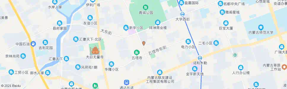 呼和浩特五洲女子医院_公交站地图_呼和浩特公交_妙搜公交查询2024