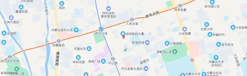 呼和浩特新华社内蒙古分社_公交站地图_呼和浩特公交_妙搜公交查询2024