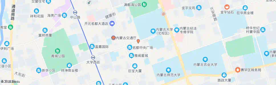 呼和浩特给水团_公交站地图_呼和浩特公交_妙搜公交查询2024