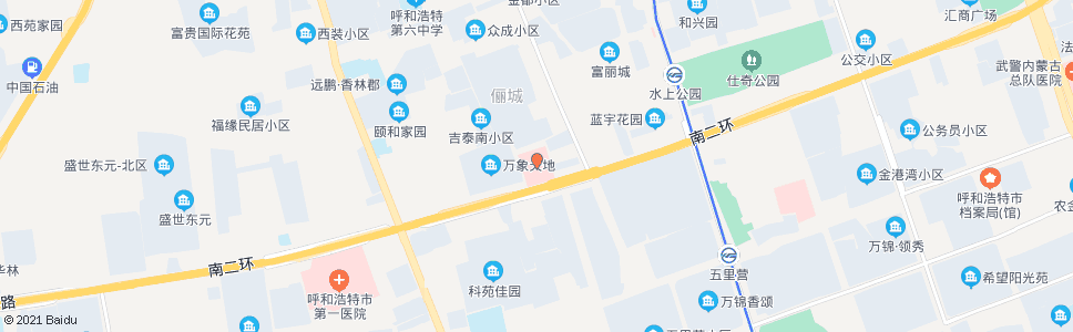 呼和浩特呼和浩特市第二医院_公交站地图_呼和浩特公交_妙搜公交查询2024