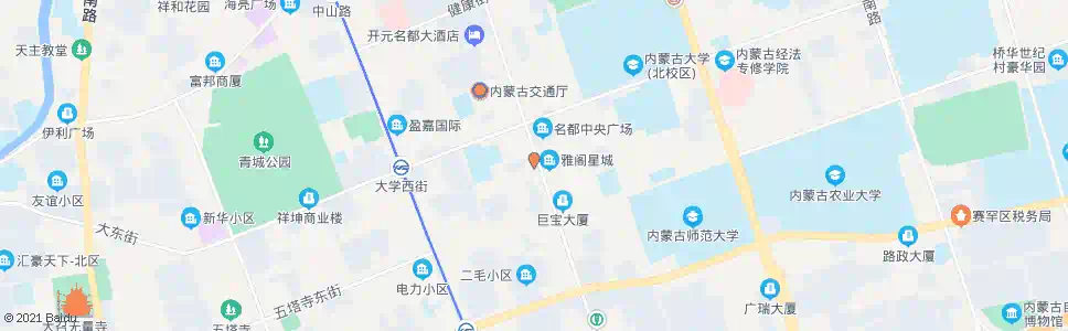 呼和浩特新华保险呼和浩特支公司_公交站地图_呼和浩特公交_妙搜公交查询2024