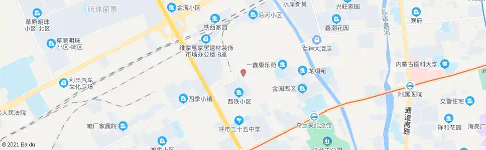 呼和浩特什拉门更小学_公交站地图_呼和浩特公交_妙搜公交查询2024