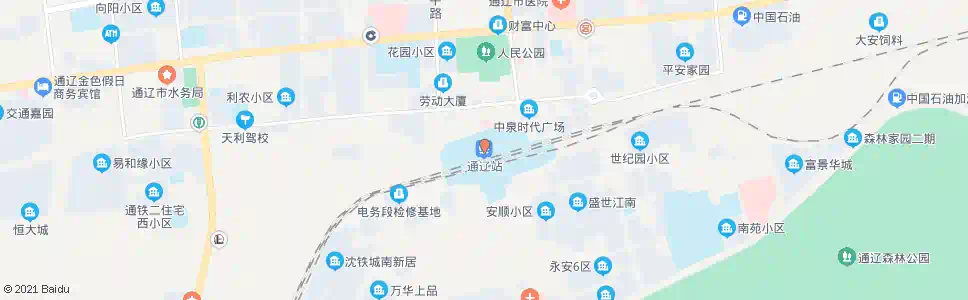 通辽十四中_公交站地图_通辽公交_妙搜公交查询2024