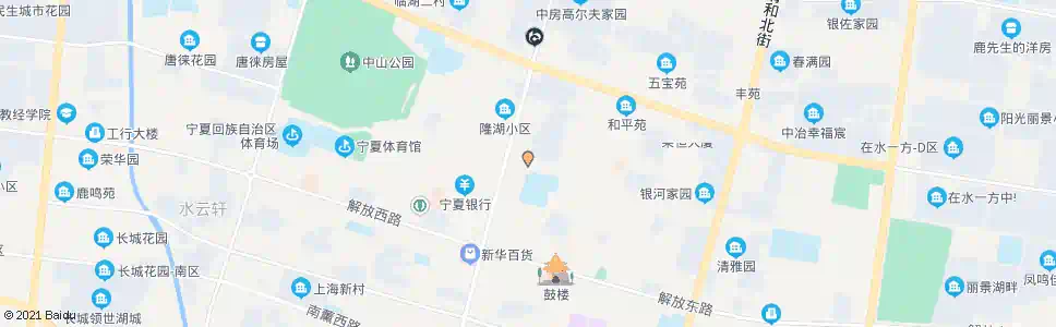 银川湖滨东街_公交站地图_银川公交_妙搜公交查询2024