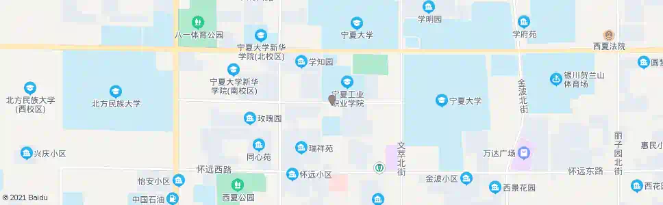 银川景庄巷口_公交站地图_银川公交_妙搜公交查询2024