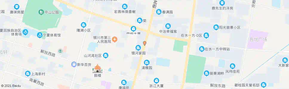 银川永康小区_公交站地图_银川公交_妙搜公交查询2024