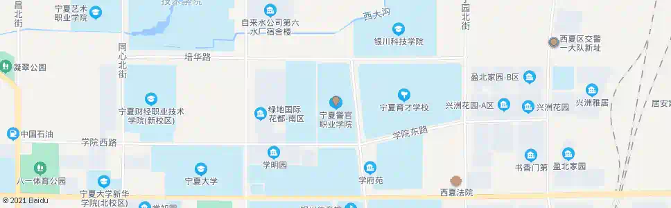 银川宁夏司法警官学院_公交站地图_银川公交_妙搜公交查询2024