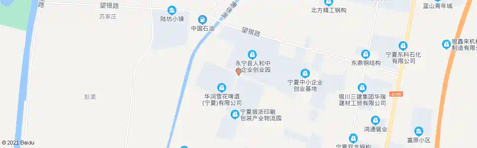 银川创业路站_公交站地图_银川公交_妙搜公交查询2024