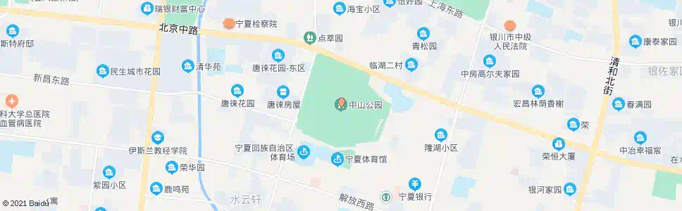 银川中山公园_公交站地图_银川公交_妙搜公交查询2024