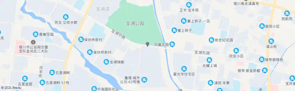 银川宝湖路康银巷口_公交站地图_银川公交_妙搜公交查询2024