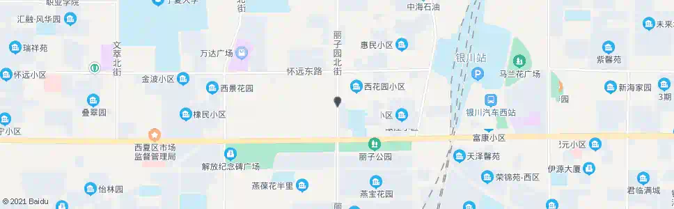 银川橡胶厂东门_公交站地图_银川公交_妙搜公交查询2024