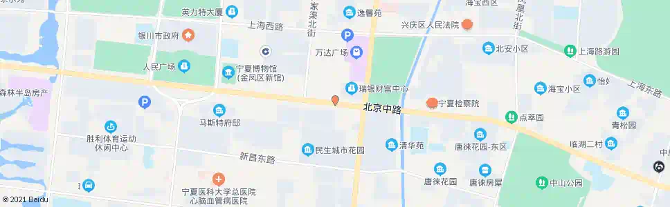 银川北京路正源街口_公交站地图_银川公交_妙搜公交查询2024