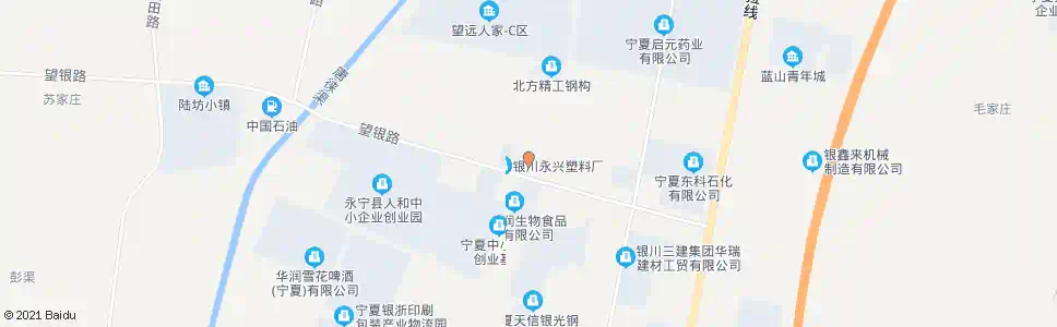 银川红旗路望银路口_公交站地图_银川公交_妙搜公交查询2024