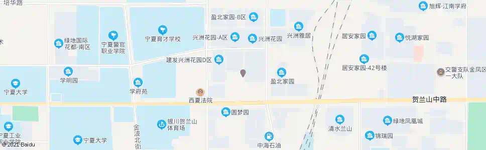 银川西花园街贺兰山路口_公交站地图_银川公交_妙搜公交查询2024