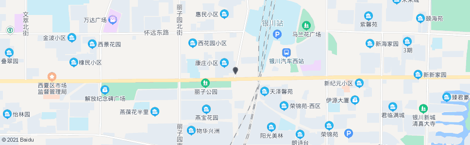 银川B1兴州街站_公交站地图_银川公交_妙搜公交查询2024