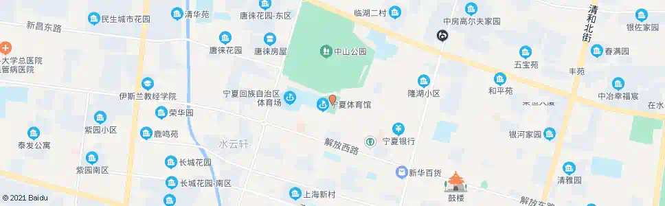 银川光明广场_公交站地图_银川公交_妙搜公交查询2024