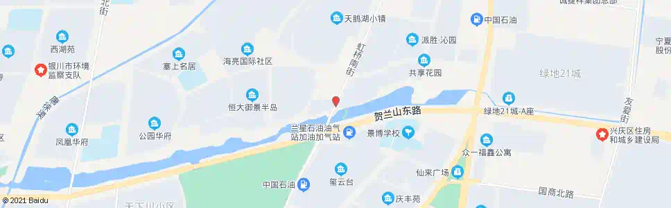 银川虹桥街贺兰山路口_公交站地图_银川公交_妙搜公交查询2024