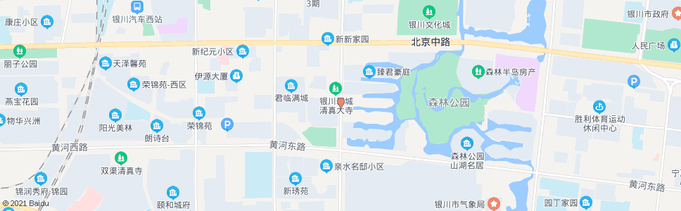 银川翠柳岛_公交站地图_银川公交_妙搜公交查询2024