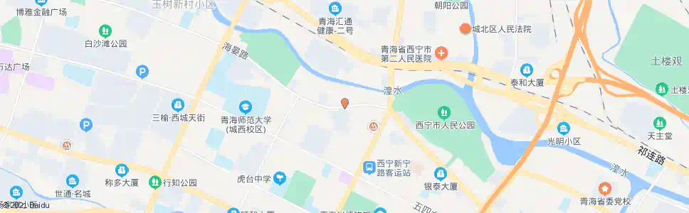 西宁海晏路中_公交站地图_西宁公交_妙搜公交查询2024