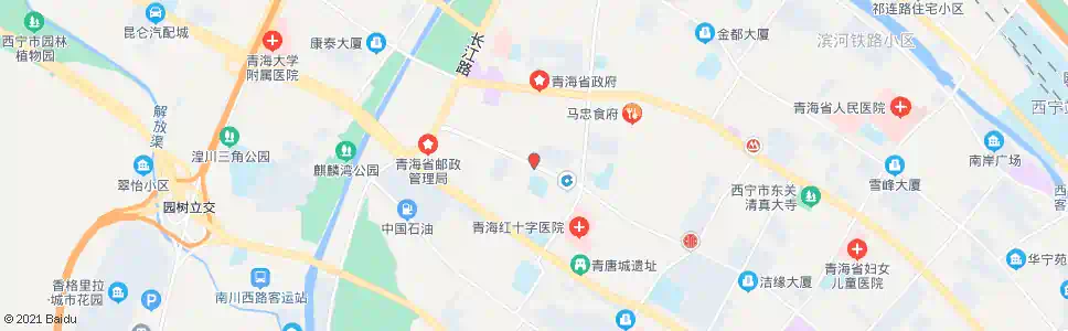 西宁民主街口_公交站地图_西宁公交_妙搜公交查询2024