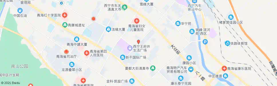 西宁建国南路中_公交站地图_西宁公交_妙搜公交查询2024