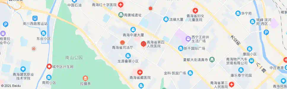 西宁陆军四医院_公交站地图_西宁公交_妙搜公交查询2024