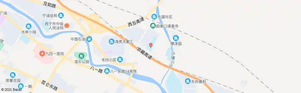 西宁十中_公交站地图_西宁公交_妙搜公交查询2024