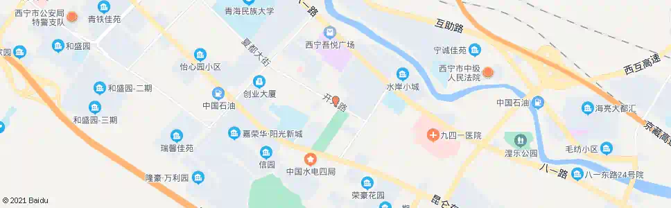 西宁开发区广场_公交站地图_西宁公交_妙搜公交查询2024