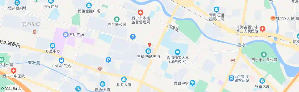 西宁五四西路西口_公交站地图_西宁公交_妙搜公交查询2024