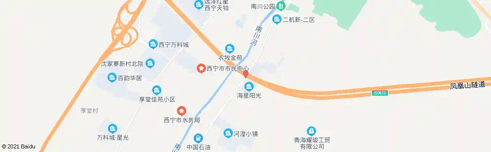 西宁南川商场_公交站地图_西宁公交_妙搜公交查询2024