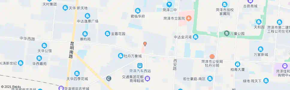 菏泽明珠花园_公交站地图_菏泽公交_妙搜公交查询2024