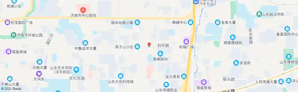 济南燕子山路和平路_公交站地图_济南公交_妙搜公交查询2024