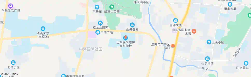 济南山东医专_公交站地图_济南公交_妙搜公交查询2024