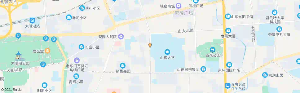 济南山大路花园庄东路_公交站地图_济南公交_妙搜公交查询2024