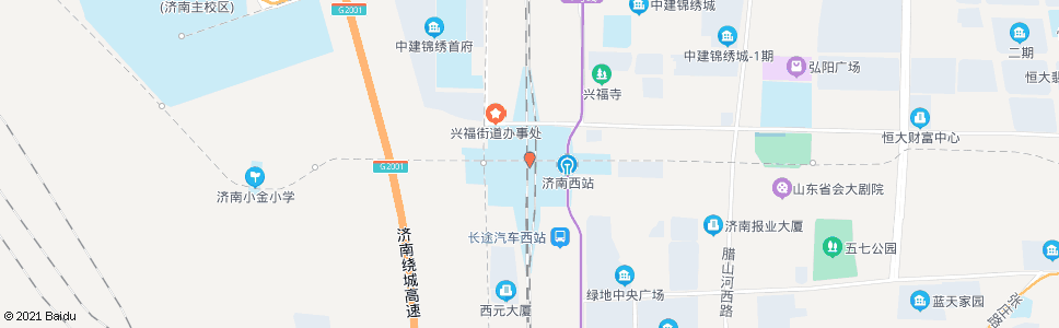 济南展西_公交站地图_济南公交_妙搜公交查询2024