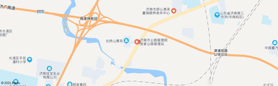 济南北桥北_公交站地图_济南公交_妙搜公交查询2024