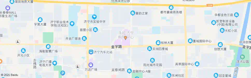 济宁永旺购物中心_公交站地图_济宁公交_妙搜公交查询2024