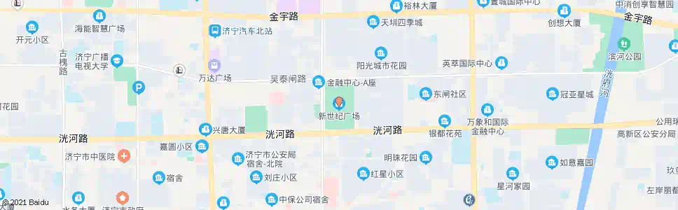 济宁新世纪广场_公交站地图_济宁公交_妙搜公交查询2024