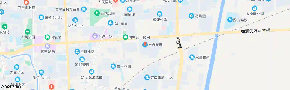 济宁齐鑫花园小区_公交站地图_济宁公交_妙搜公交查询2024