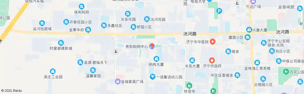 济宁贵和购物环西店_公交站地图_济宁公交_妙搜公交查询2024