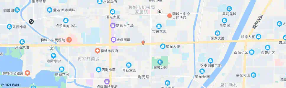 聊城光岳宾馆_公交站地图_聊城公交_妙搜公交查询2024