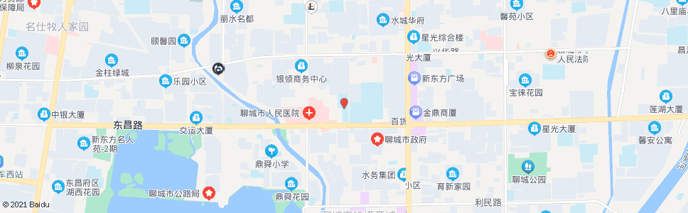 聊城北顺小学_公交站地图_聊城公交_妙搜公交查询2024