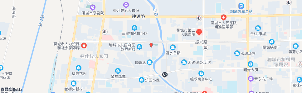 聊城向阳路振兴路口南站_公交站地图_聊城公交_妙搜公交查询2024