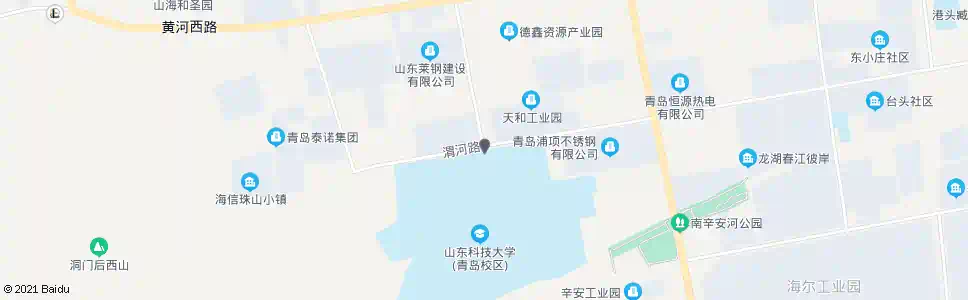 青岛山东科技大学北门_公交站地图_青岛公交_妙搜公交查询2024