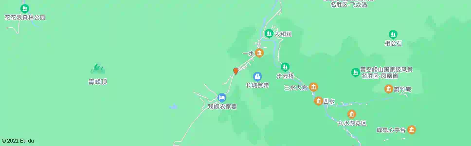 青岛观崂停车场_公交站地图_青岛公交_妙搜公交查询2024