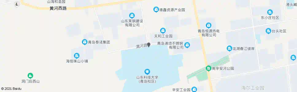 青岛科技大学北门_公交站地图_青岛公交_妙搜公交查询2024