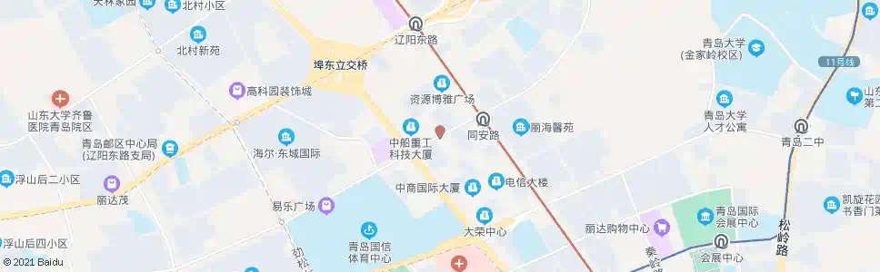 青岛同安路翠岭路_公交站地图_青岛公交_妙搜公交查询2024