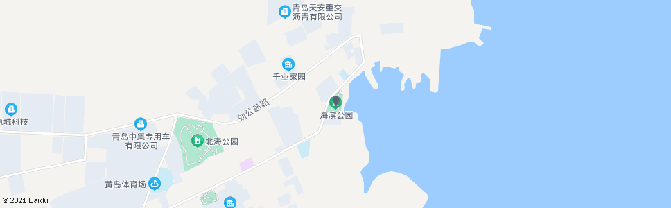 青岛海滨公园_公交站地图_青岛公交_妙搜公交查询2024