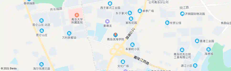 青岛青岛滨海学院_公交站地图_青岛公交_妙搜公交查询2024